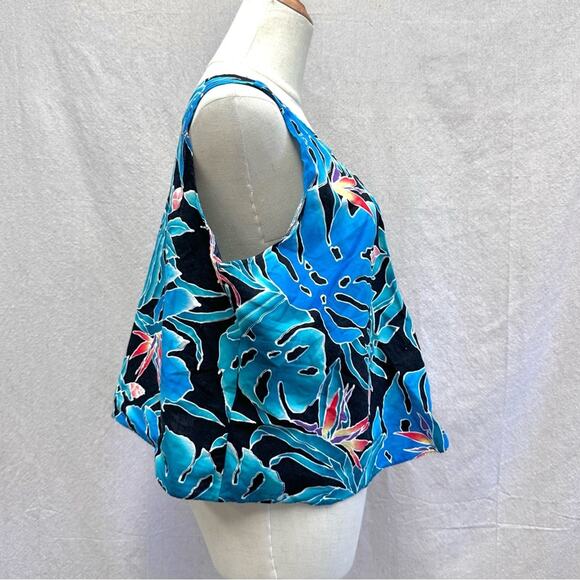 Hilo Hattie vintage‎ crop sleeveless boxy top Size XL Tropical Print 100% cotton - Picture 10 of 12